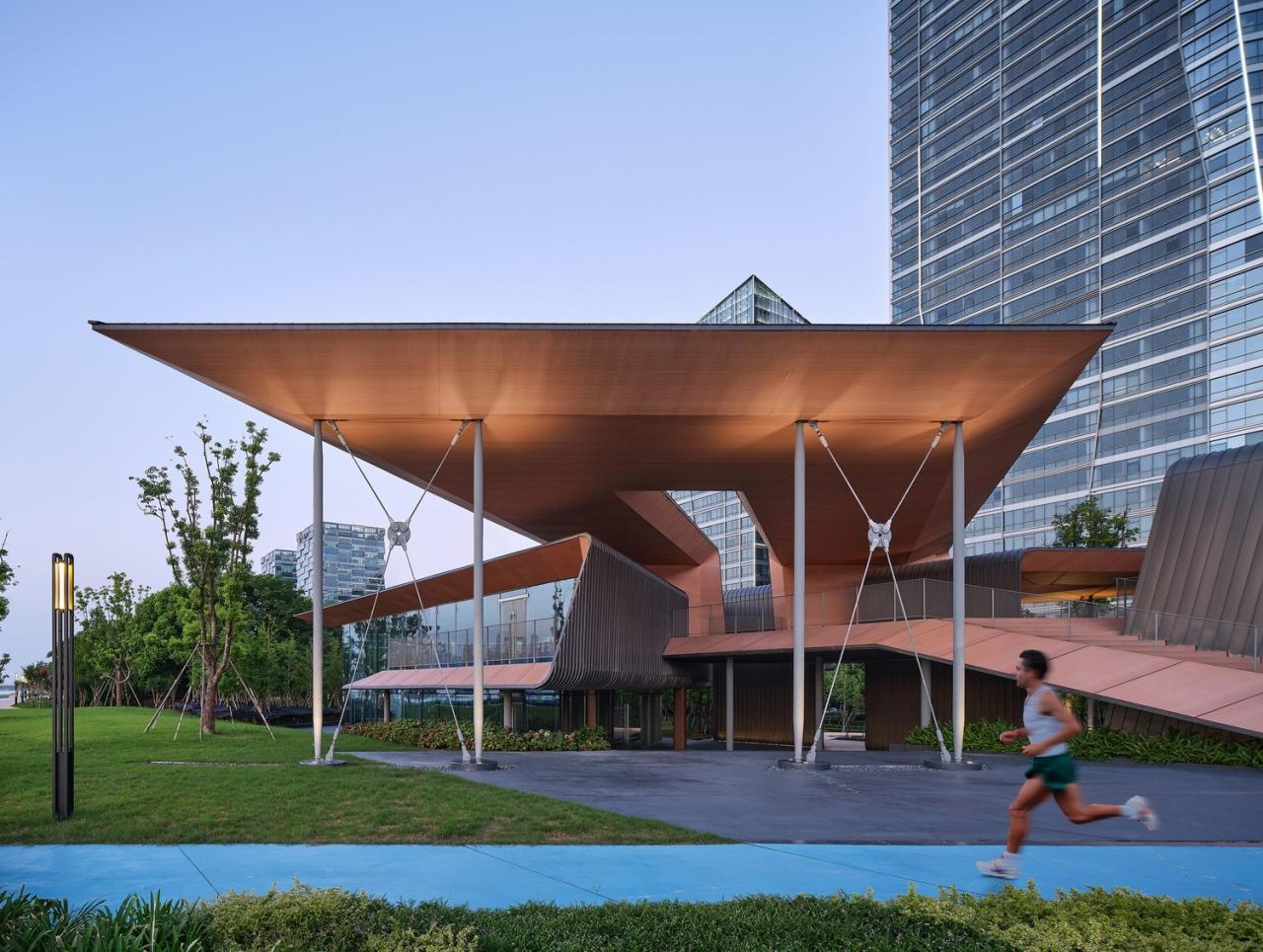 BIM建筑|杭州滨江公共空间·风鸢驿 / 同济原作设计工作室