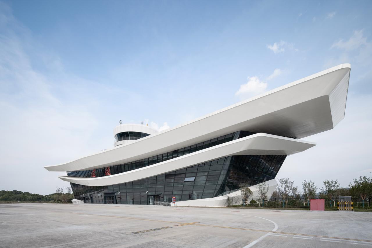 BIM建筑|杭州亚运配套设施：千岛湖通用机场航站楼 / 境澜建筑