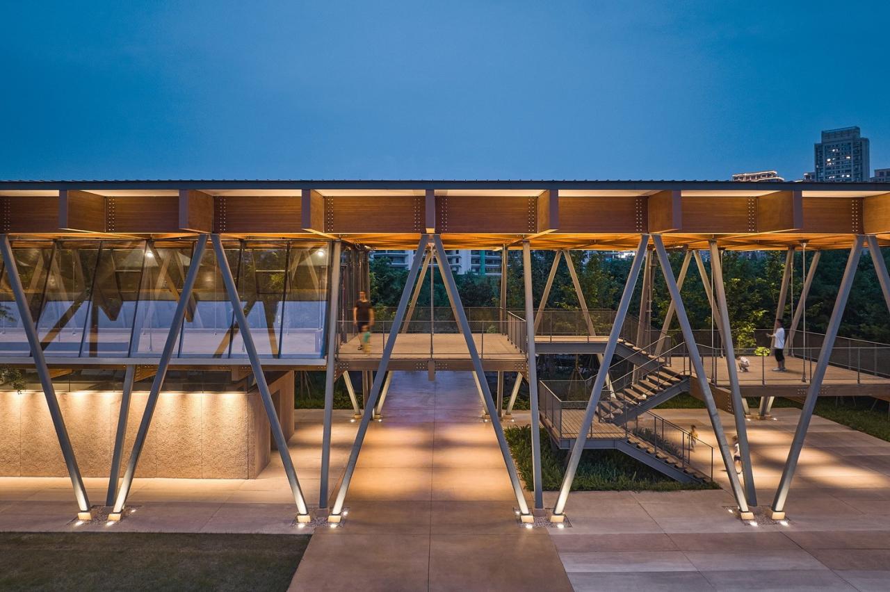 BIM建筑|杭州滨江公共空间·长亭驿 / 同济原作设计工作室