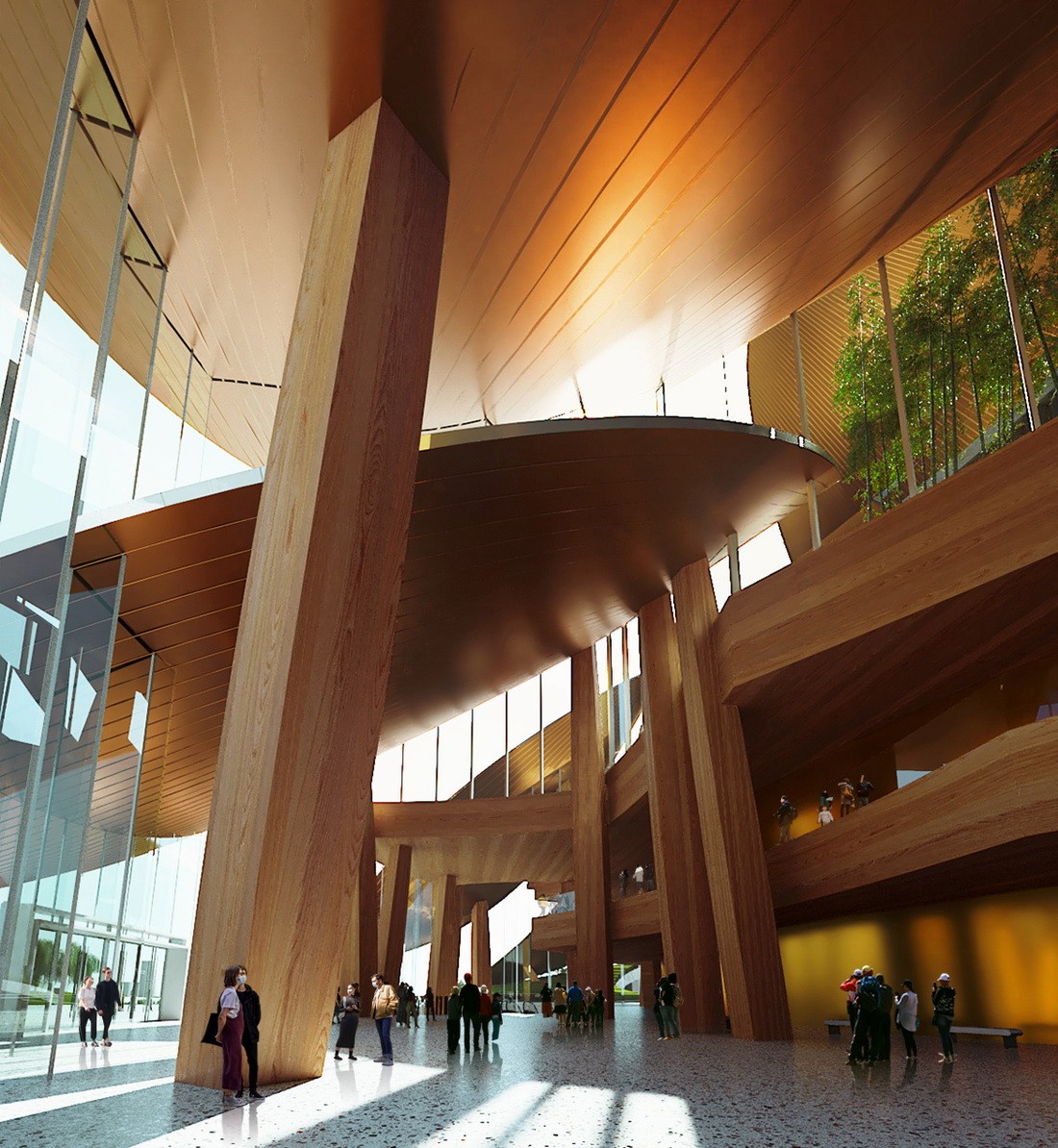 BIM建筑|安吉“两山”未来科技城文化艺术中心 / MAD马岩松新作