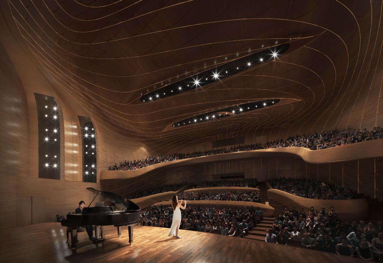 BIM建筑|安吉“两山”未来科技城文化艺术中心 / MAD马岩松新作