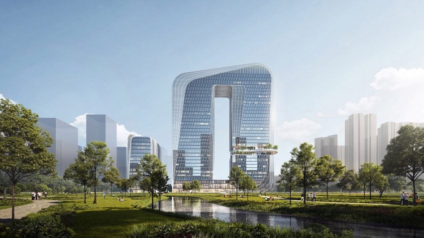 BIM建筑|凯达设计珠海拱形摩天大楼