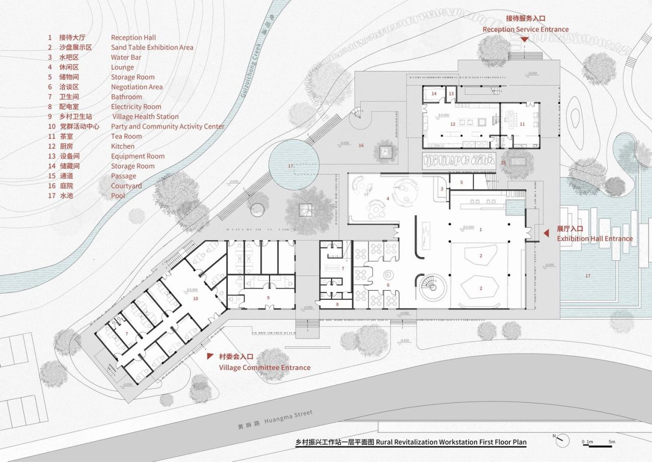 BIM建筑|多层面的“轻”：黄麻乡村振兴工作站与乡村会客厅 / 三文建筑