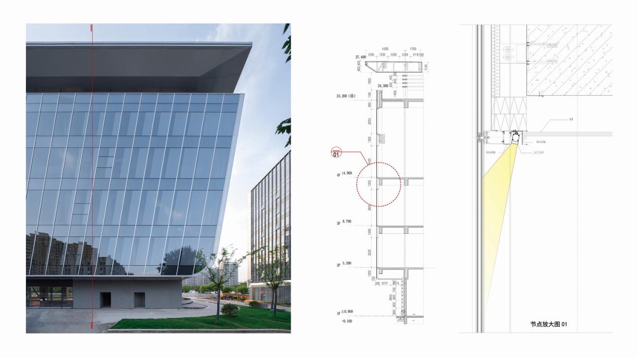 BIM建筑|上海新虹桥灿辉希尔顿五星级酒店：一幅展现流线与速度感的立面画卷 / 三益建筑