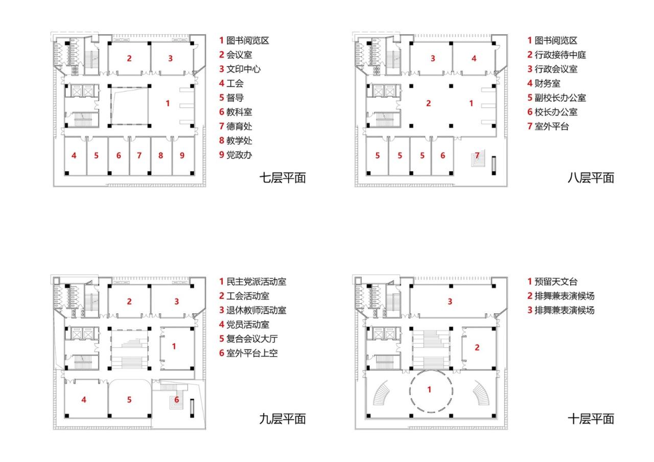 BIM建筑|江苏省靖江高级中学新校区 / 荣朝晖工作室