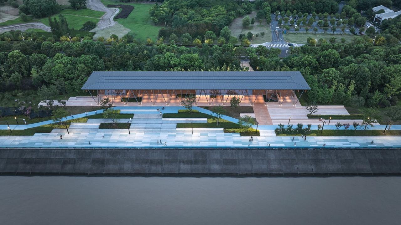 BIM建筑|杭州滨江公共空间·长亭驿 / 同济原作设计工作室