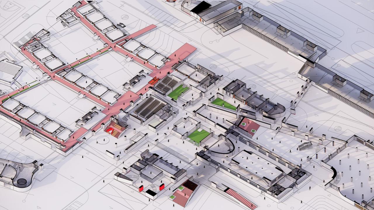 BIM建筑|江苏省靖江高级中学新校区 / 荣朝晖工作室