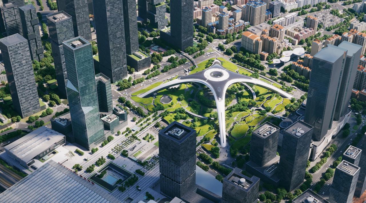 BIM建筑|深圳超核绿芯 / MAD马岩松