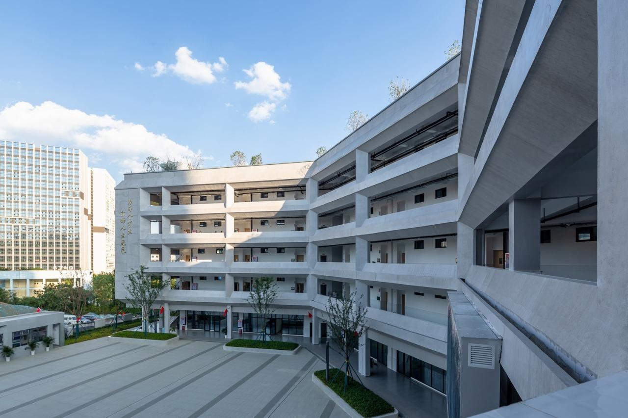 BIM建筑|如有机生命体般自由生长：贵阳·观山湖区第八中学