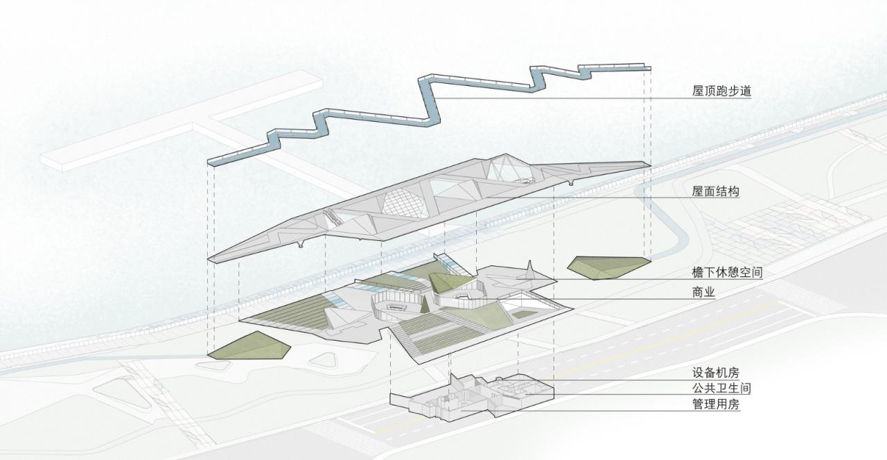 BIM建筑|杭州滨江公共空间·三桥亚运公园 / 同济原作设计工作室