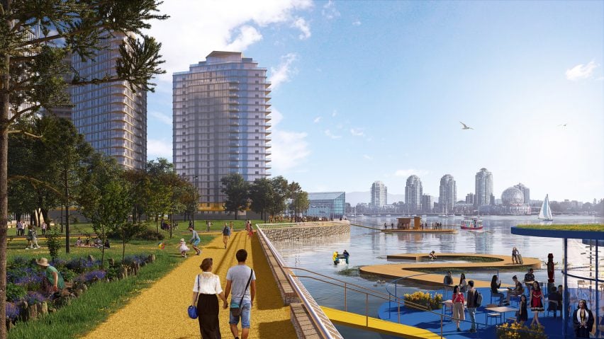 BIM建筑|MVRDV提出应对温哥华海平面上升计划