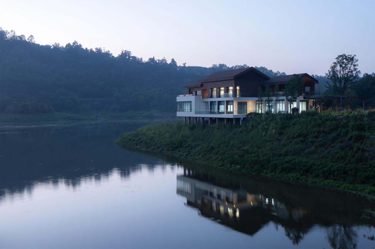 BIM建筑|涪陵慧谷湖科创小镇白鹭湾示范区 / 悦集建筑