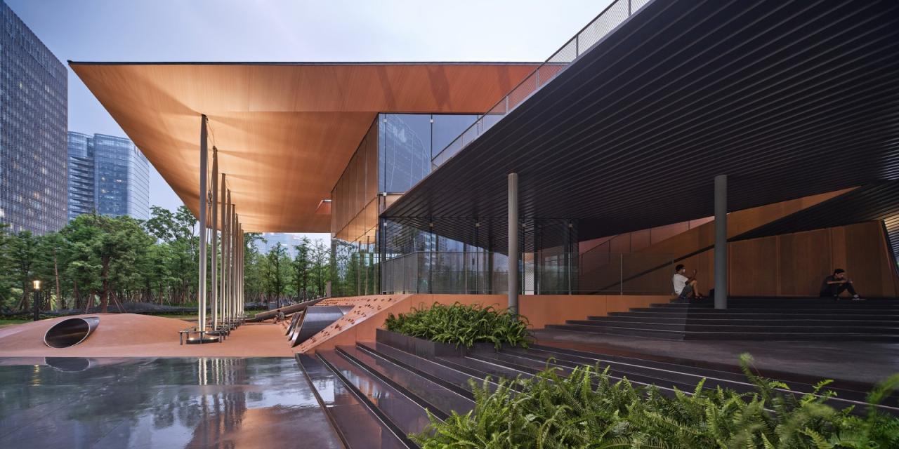 BIM建筑|杭州滨江公共空间·风鸢驿 / 同济原作设计工作室