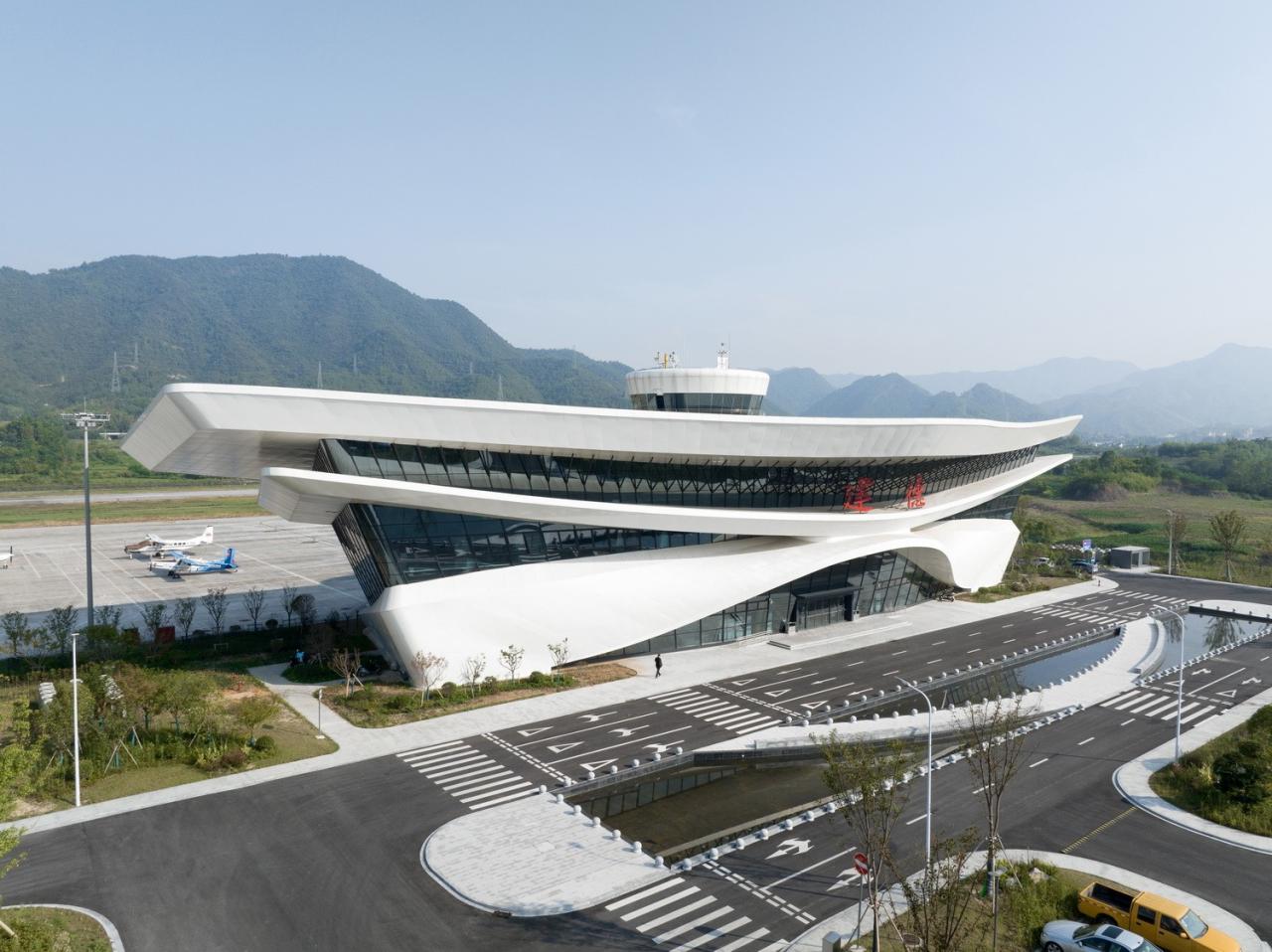 BIM建筑|杭州亚运配套设施：千岛湖通用机场航站楼 / 境澜建筑