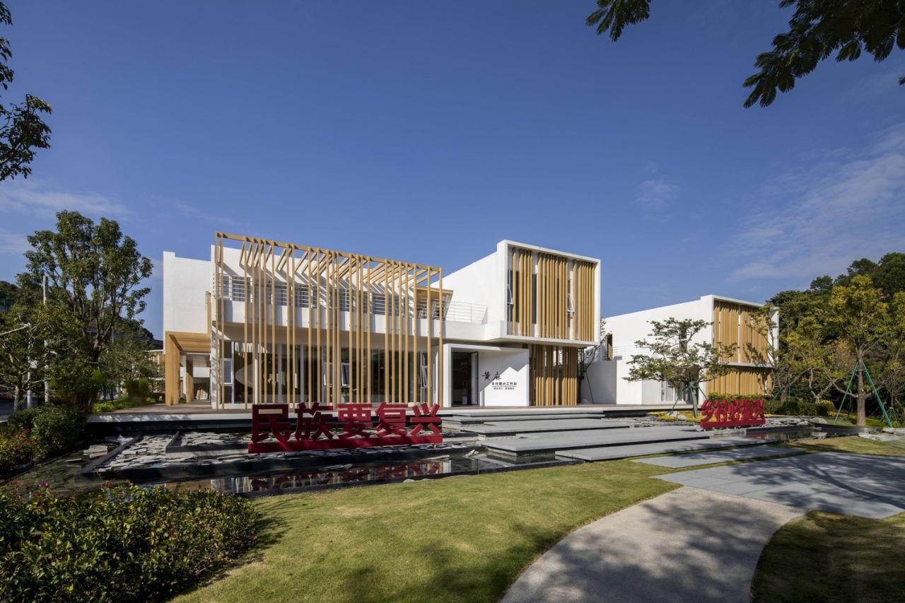 BIM建筑|多层面的“轻”：黄麻乡村振兴工作站与乡村会客厅 / 三文建筑