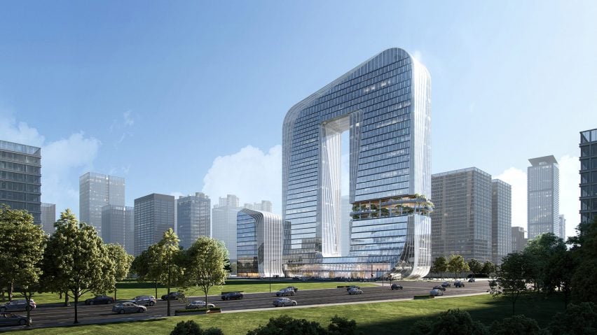 BIM建筑|凯达设计珠海拱形摩天大楼