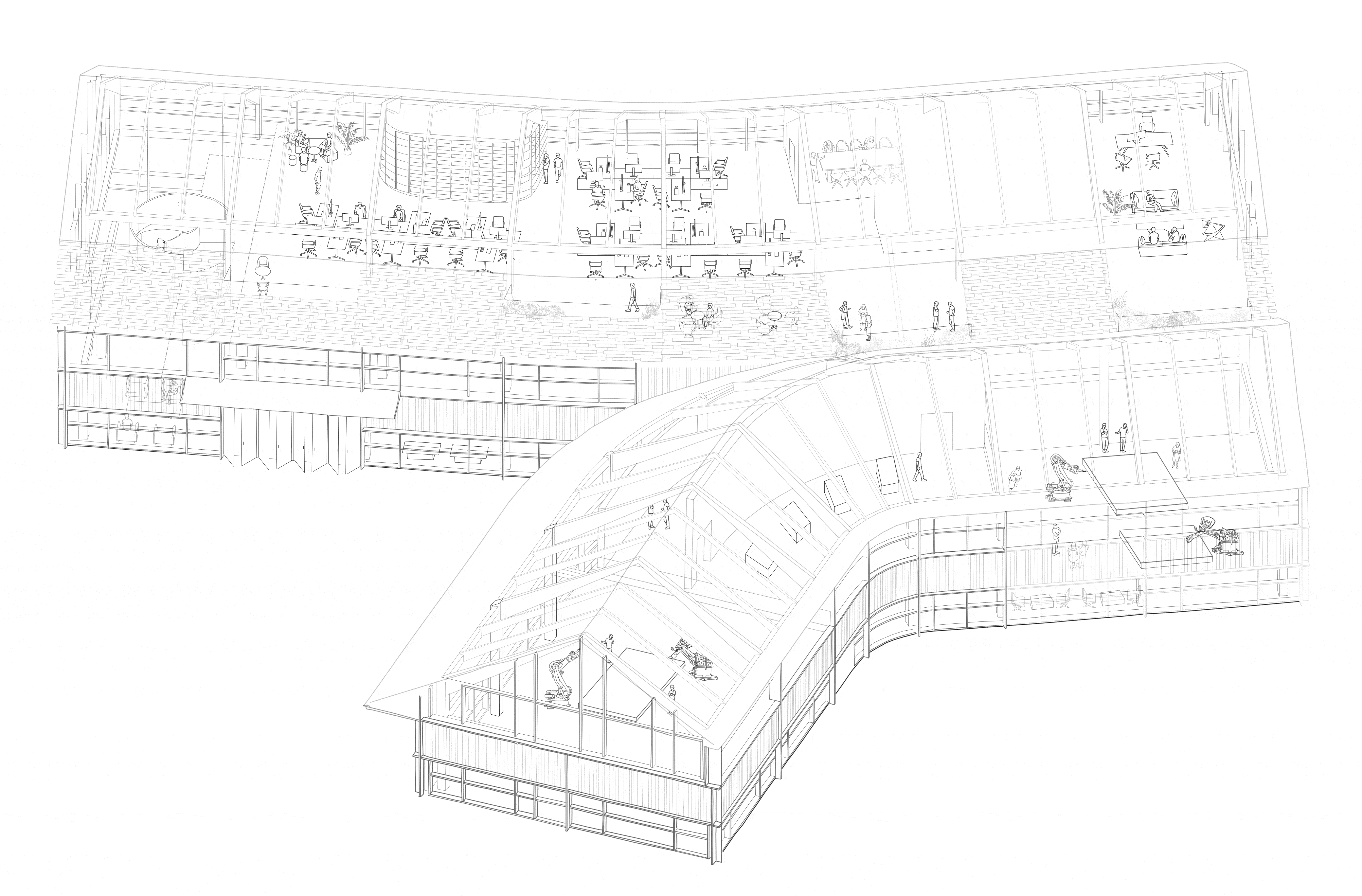 BIM建筑|木作之家 – 大丰木结构研发中心 / CATS