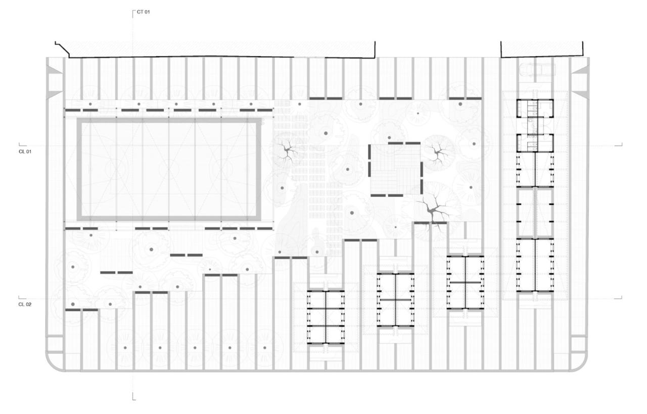 BIM建筑|遮荫空间，摊位乘凉：Chicxulub 广场 / Estudio MMX