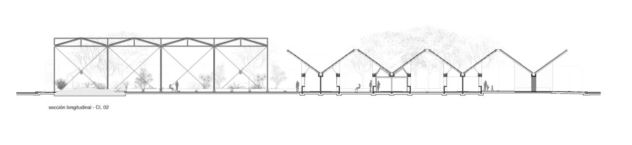 BIM建筑|遮荫空间，摊位乘凉：Chicxulub 广场 / Estudio MMX