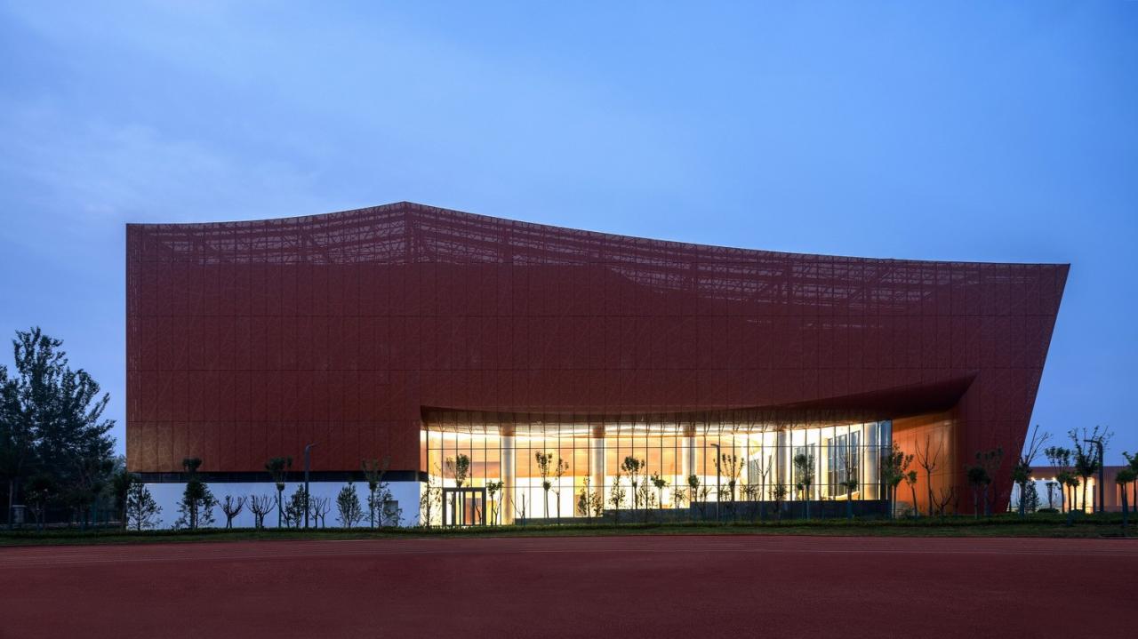 BIM建筑|渤海实验学校（基础教育部） / 中科院建筑设计研究院有限公司