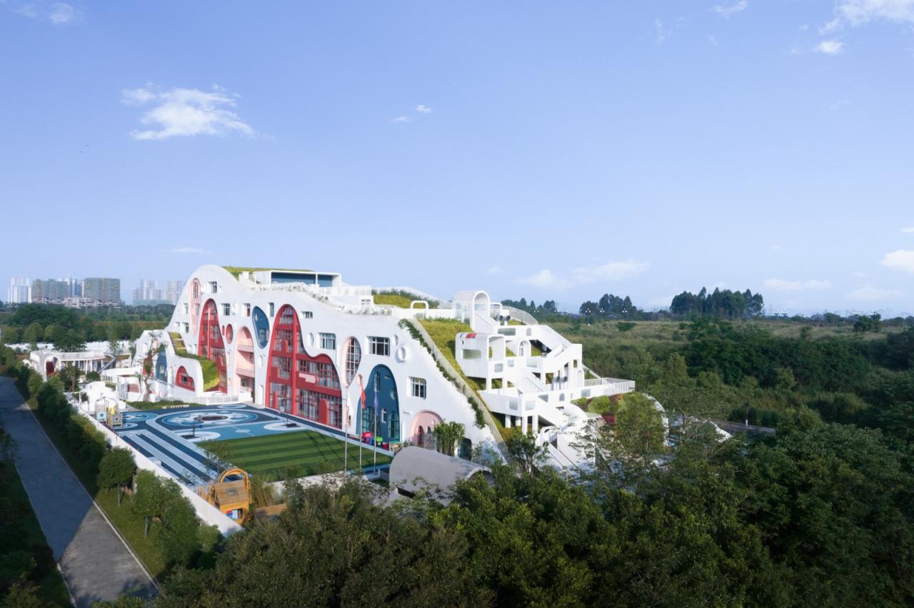 BIM建筑|中国最美幼儿园：大乐之野幼儿园，他们让幼儿园成为了最向往的地方/ 迪卡建筑设计中心