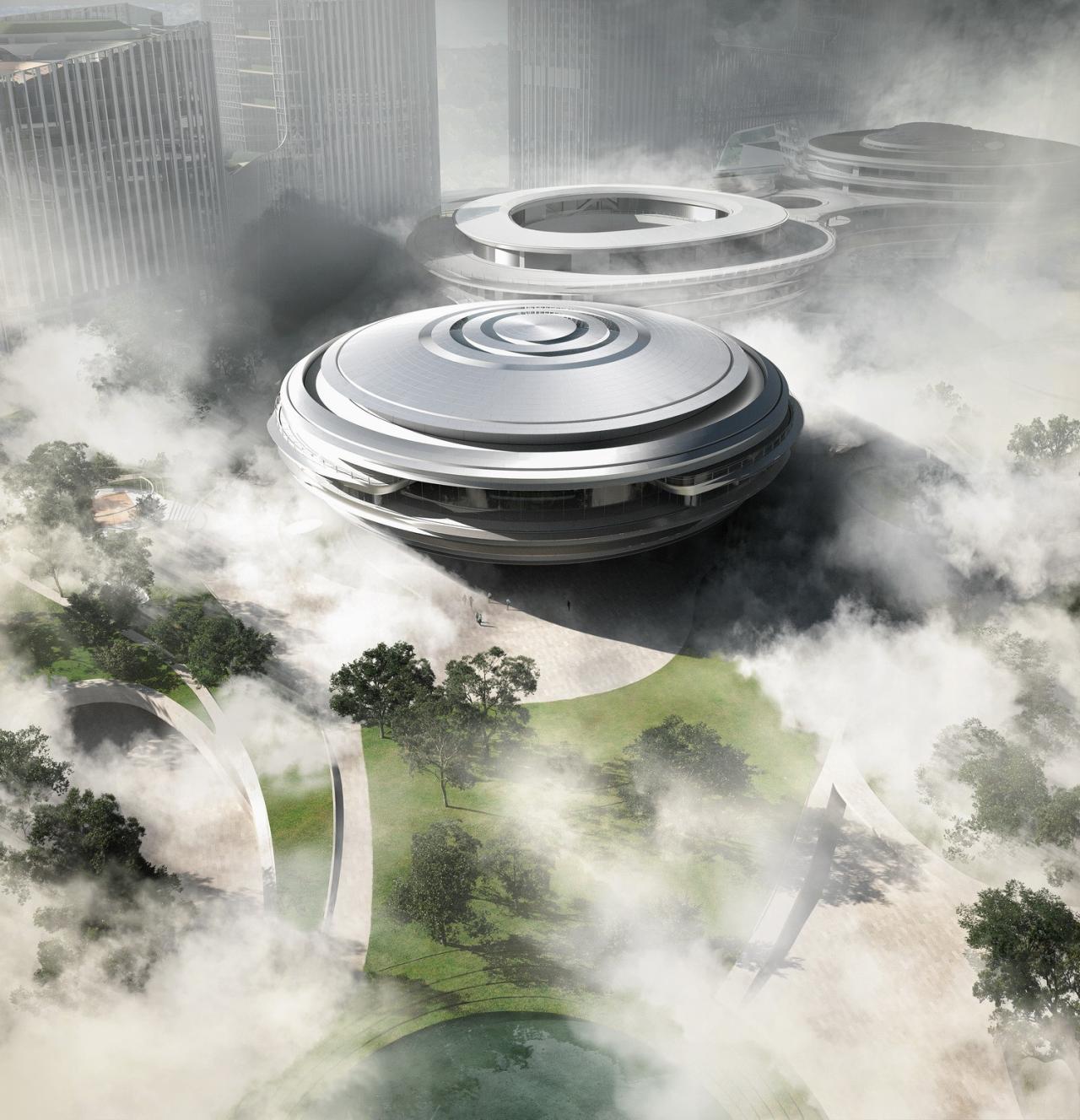 BIM建筑|“漂浮”的腾讯总部园区04地块 / 马岩松MAD