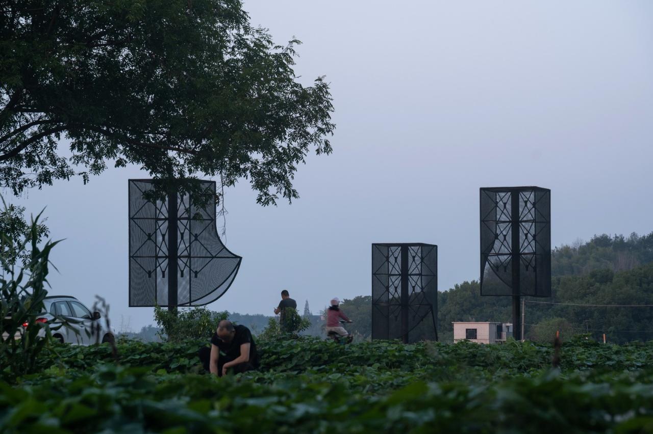 BIM建筑|‘起风了’装置，瀫石光河道护岸改造 / 华中科技大学建规学院 + 青·微舍工作室