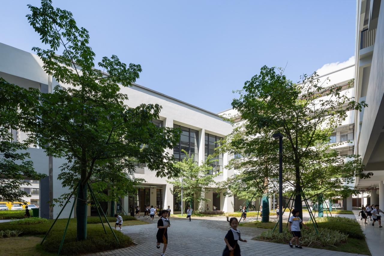 BIM建筑|汕头市龙湖区中阳学校与汕特中心幼儿园 / 柏涛建筑
