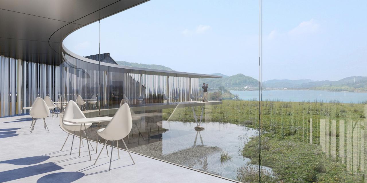 BIM建筑|南北湖湖滨茶室 / 十域建筑
