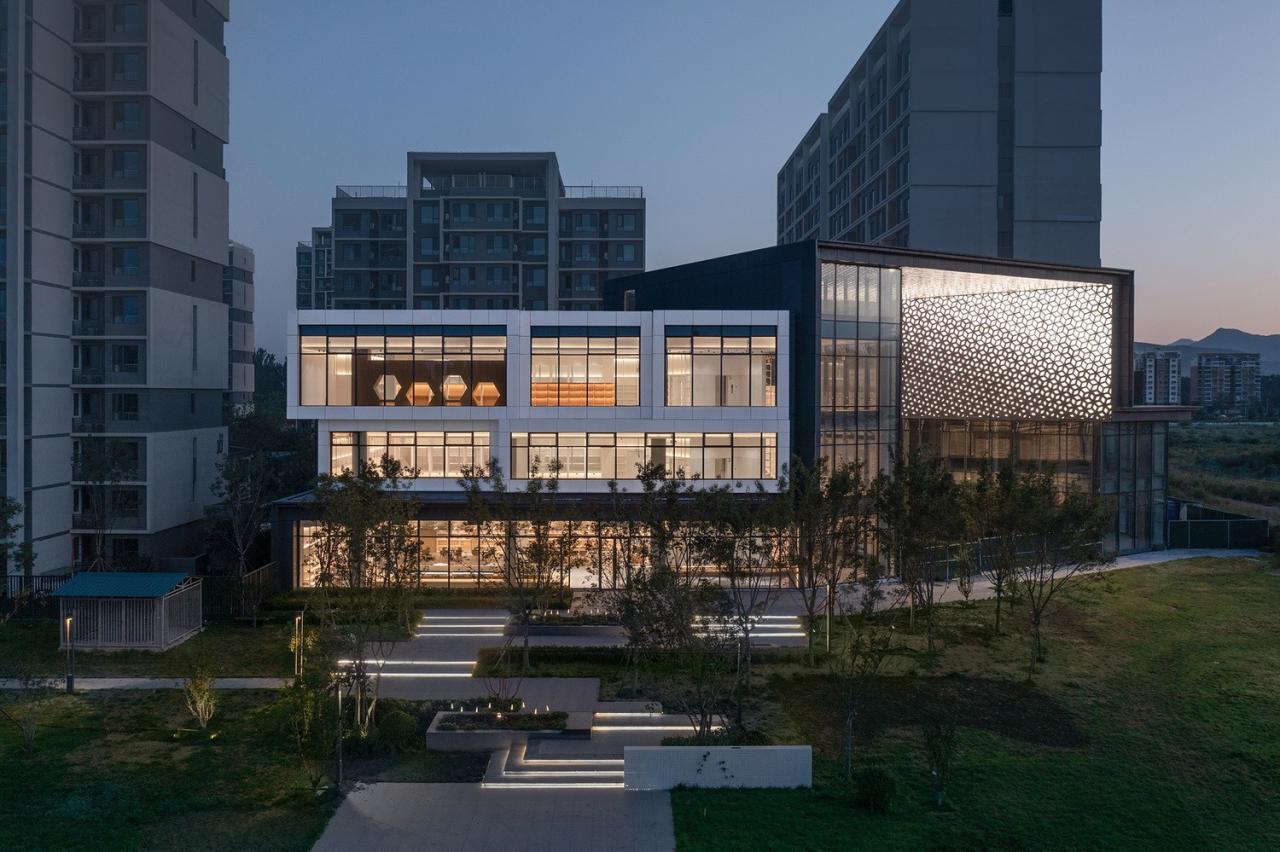 BIM建筑|首创和园·平谷新城租赁住房社区图书馆 / 严旸建筑设计