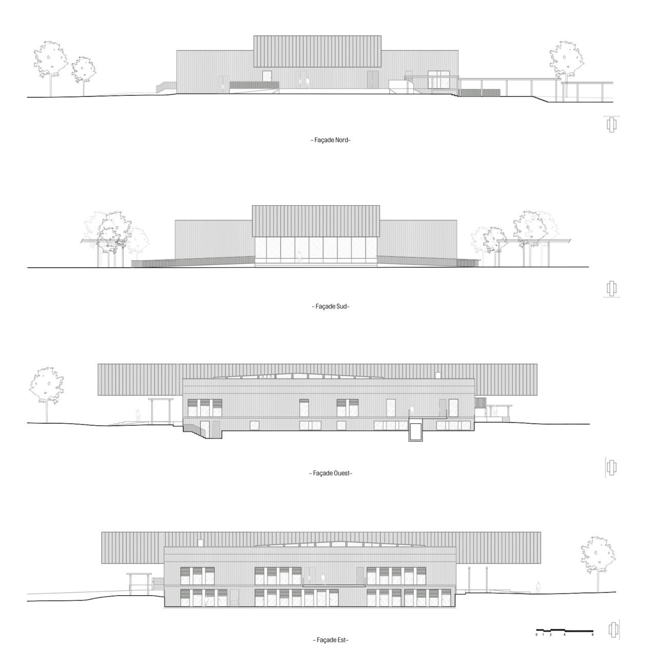 BIM建筑|Joliot-Curie 学校餐饮服务和学校生活中心 / Ateliers O-S architectes
