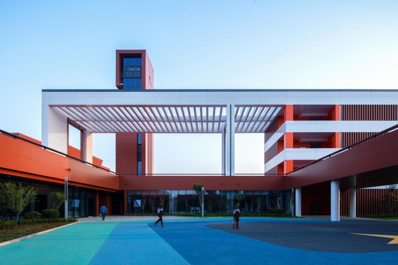 BIM建筑|渤海实验学校（基础教育部） / 中科院建筑设计研究院有限公司
