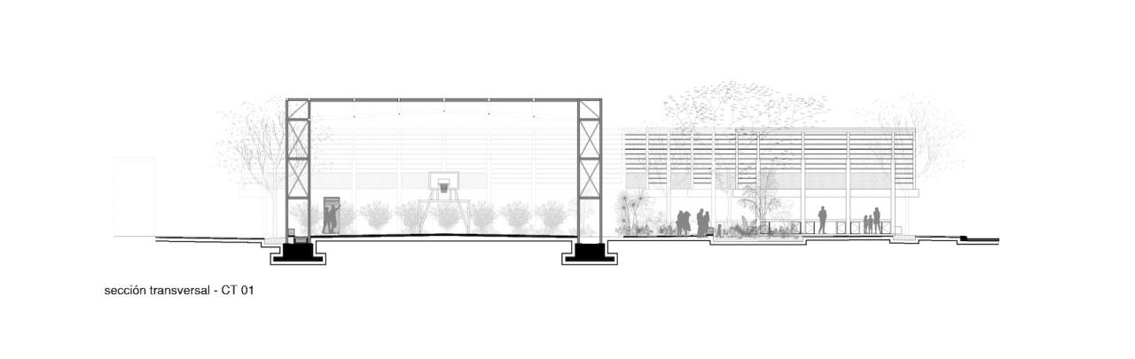 BIM建筑|遮荫空间，摊位乘凉：Chicxulub 广场 / Estudio MMX