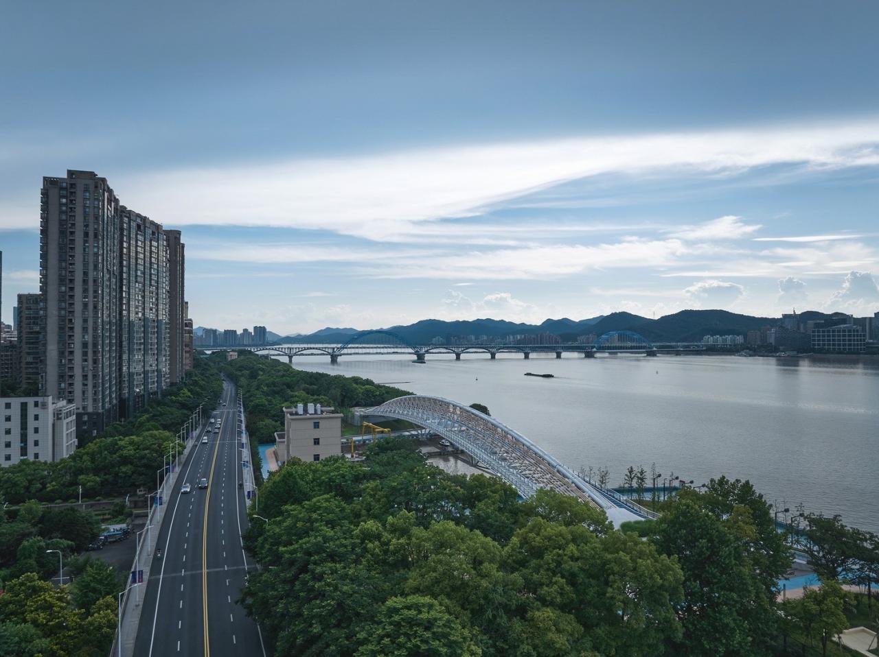 BIM建筑|杭州滨江公共空间·绸桥 / 同济原作设计工作室