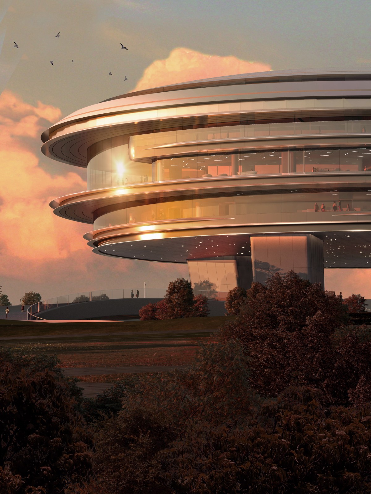 BIM建筑|“漂浮”的腾讯总部园区04地块 / 马岩松MAD