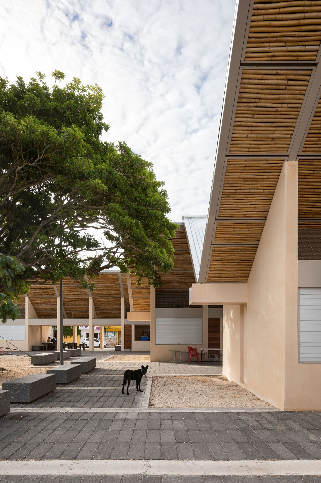 BIM建筑|遮荫空间，摊位乘凉：Chicxulub 广场 / Estudio MMX