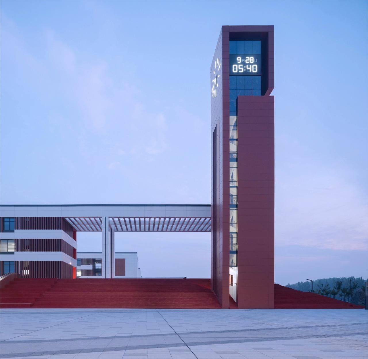 BIM建筑|渤海实验学校（基础教育部） / 中科院建筑设计研究院有限公司