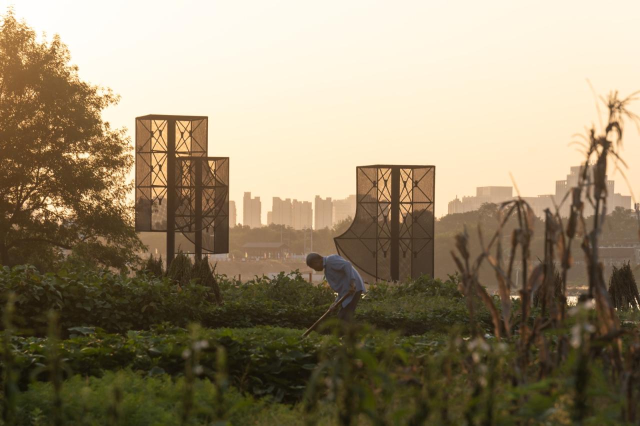 BIM建筑|‘起风了’装置，瀫石光河道护岸改造 / 华中科技大学建规学院 + 青·微舍工作室