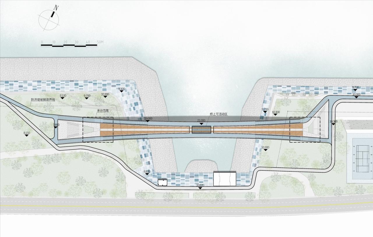 BIM建筑|杭州滨江公共空间·绸桥 / 同济原作设计工作室