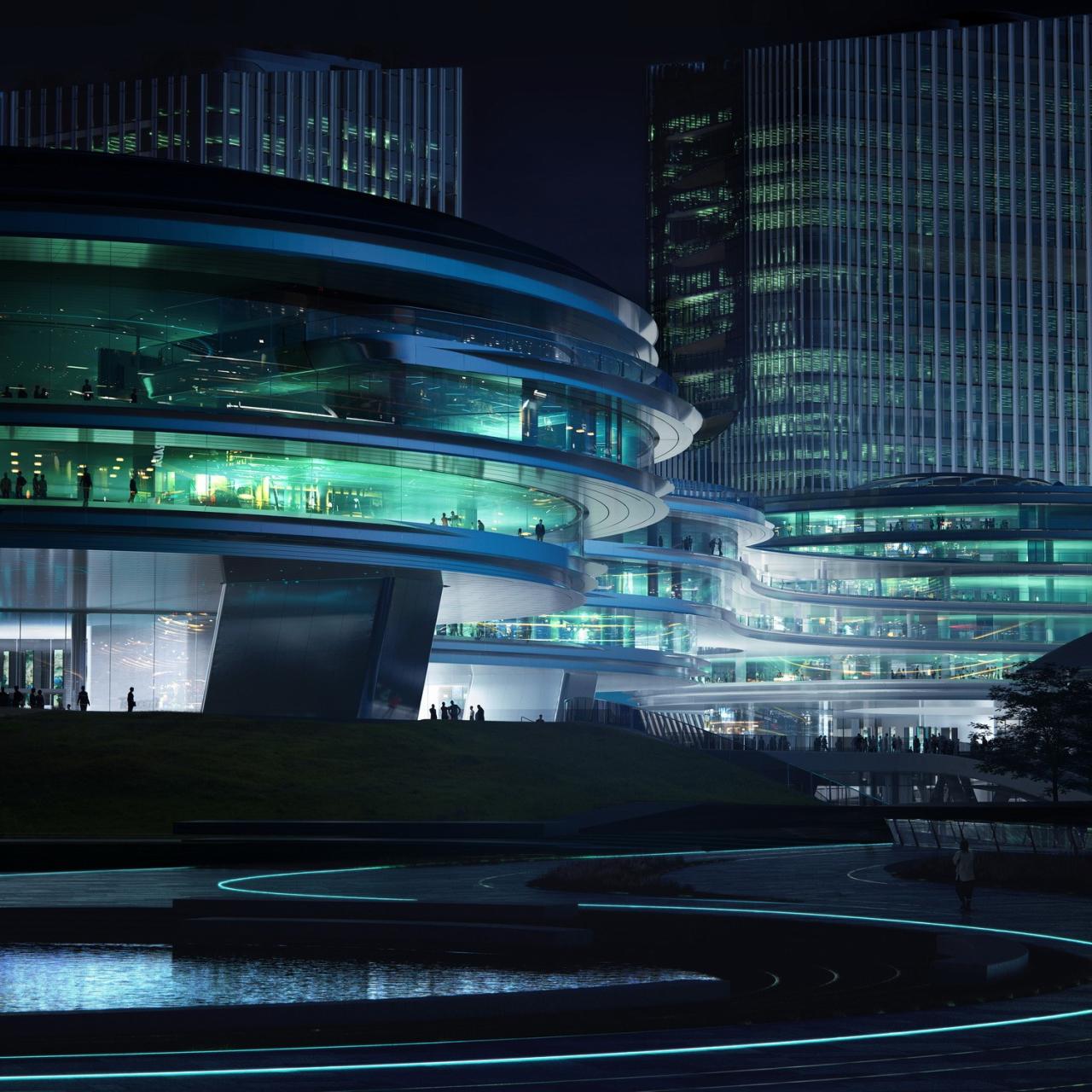 BIM建筑|“漂浮”的腾讯总部园区04地块 / 马岩松MAD