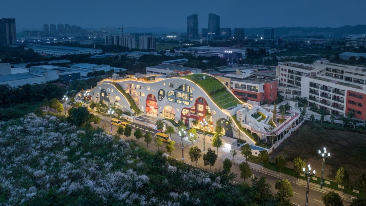 BIM建筑|中国最美幼儿园：大乐之野幼儿园，他们让幼儿园成为了最向往的地方/ 迪卡建筑设计中心
