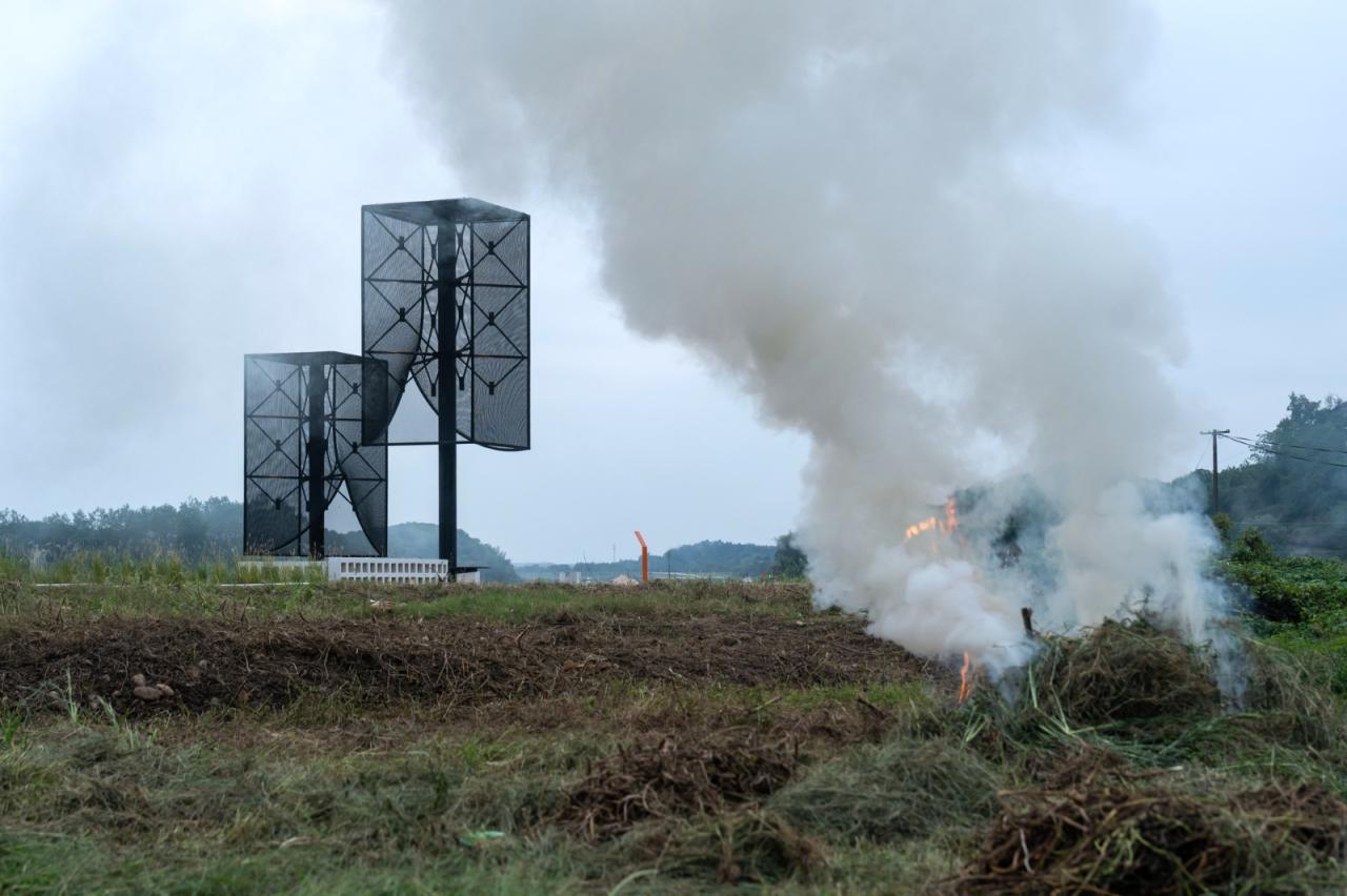BIM建筑|‘起风了’装置，瀫石光河道护岸改造 / 华中科技大学建规学院 + 青·微舍工作室