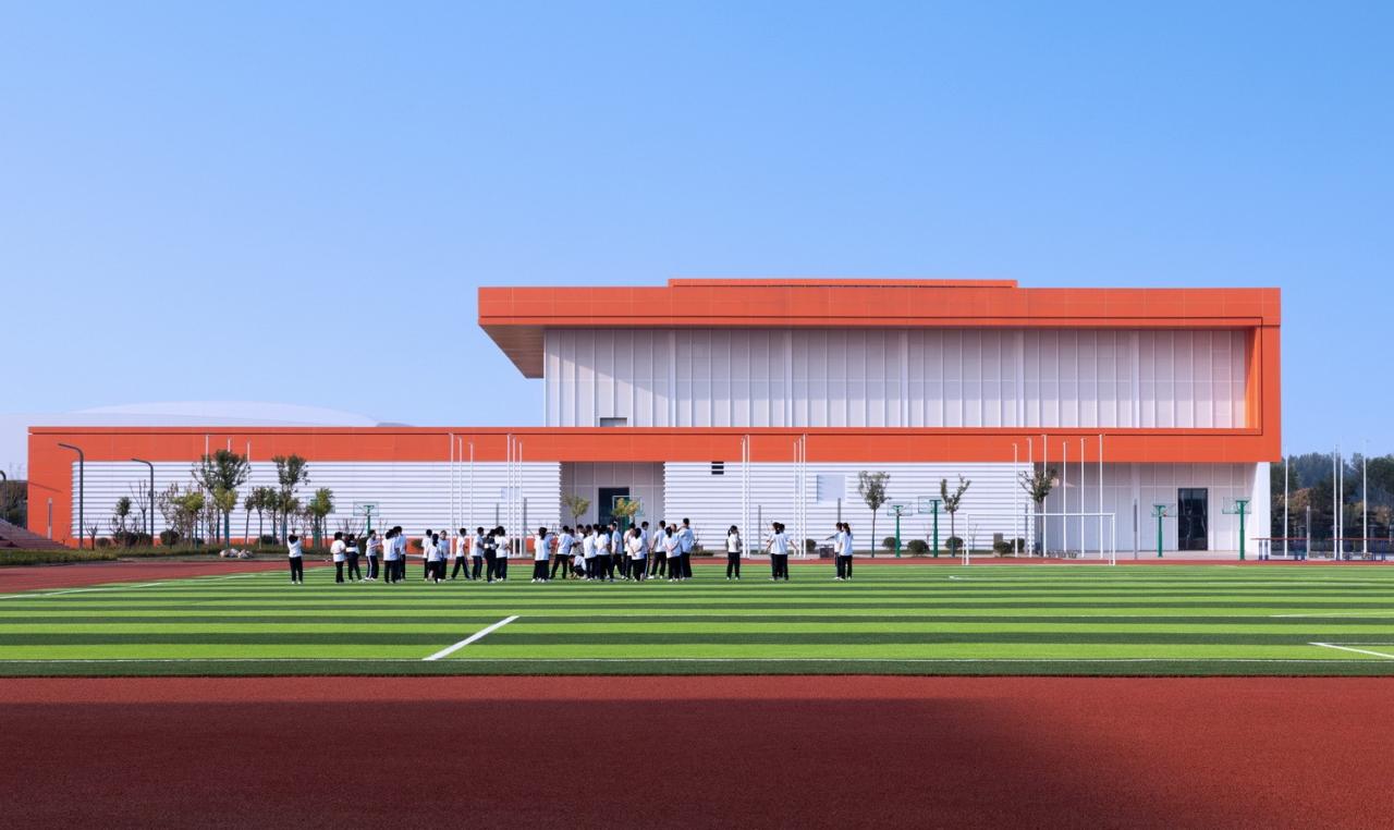 BIM建筑|渤海实验学校（基础教育部） / 中科院建筑设计研究院有限公司