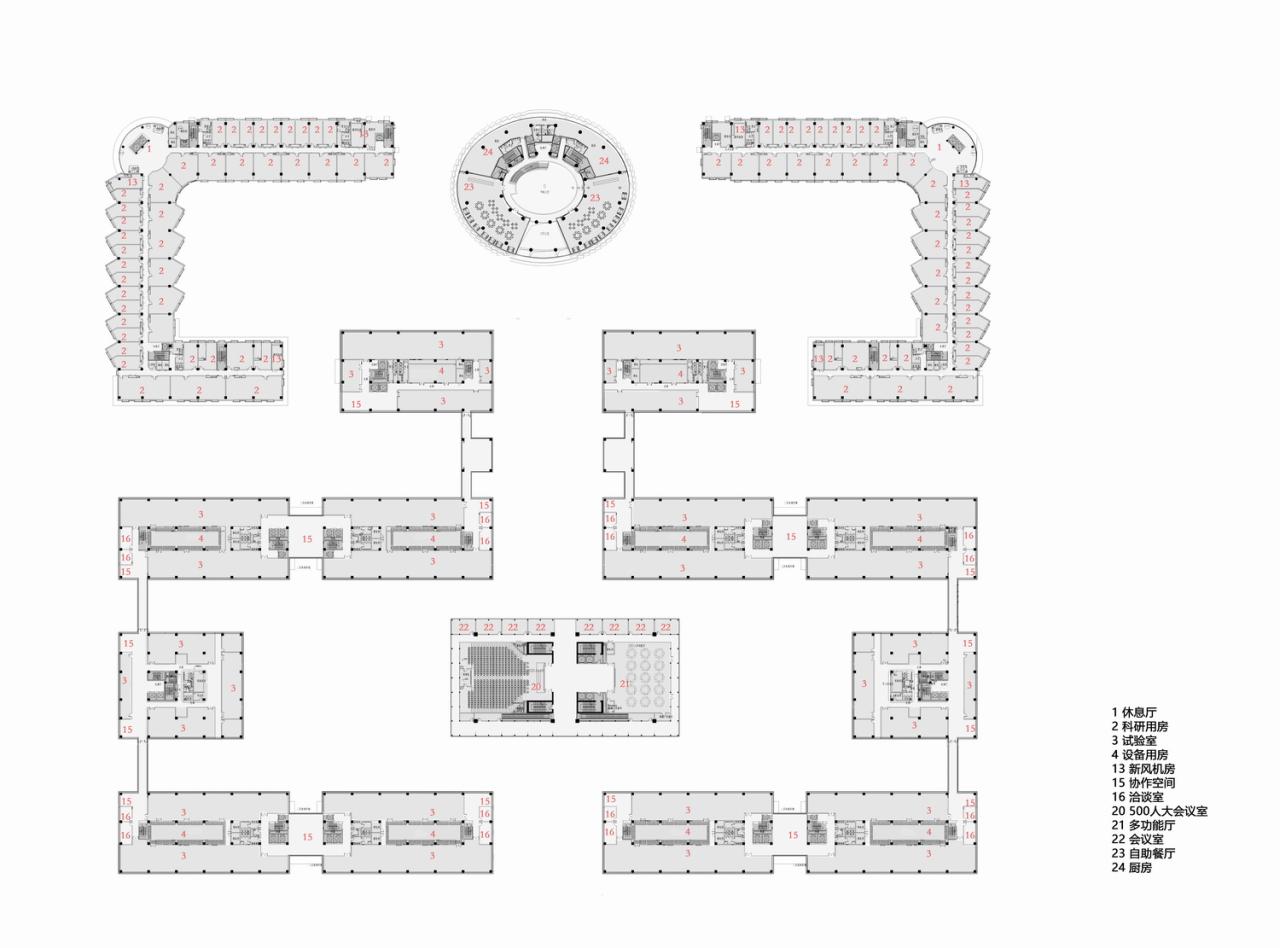 BIM建筑|中关村新兴产业前沿技术研究院 / 中科院建筑设计研究院有限公司