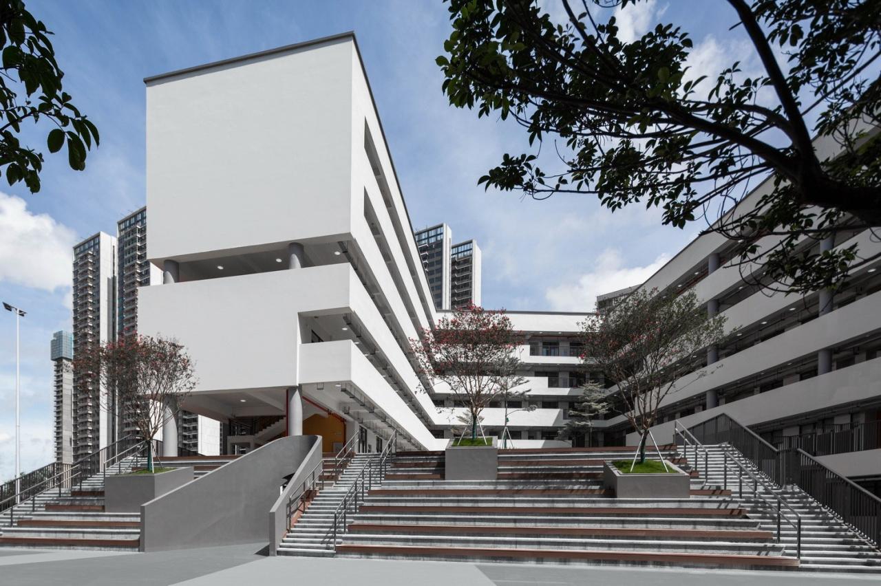 BIM建筑|汕头市龙湖区中阳学校与汕特中心幼儿园 / 柏涛建筑