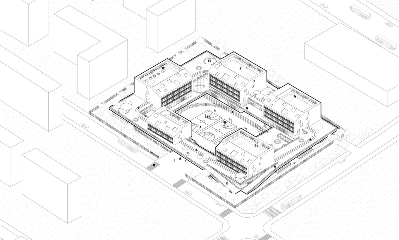 BIM建筑|北京市育英学校科学城学校 / 北京市建筑设计研究院