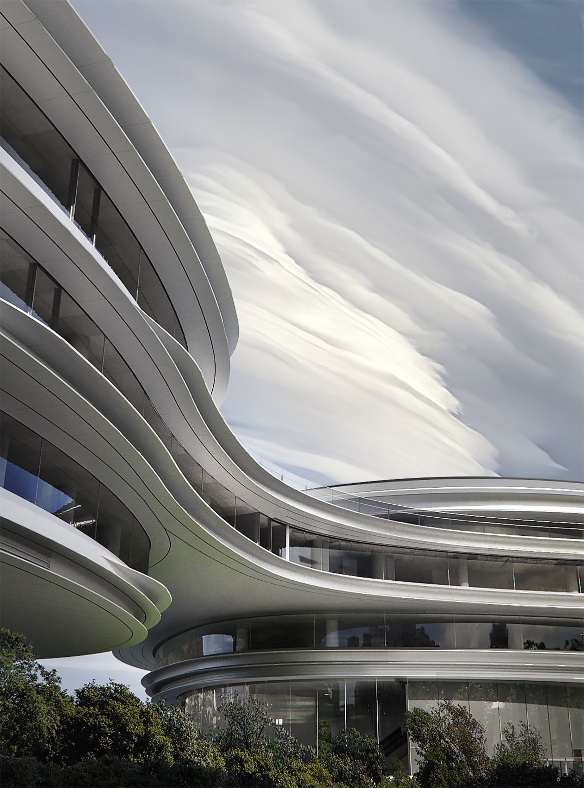 BIM建筑|“漂浮”的腾讯总部园区04地块 / 马岩松MAD