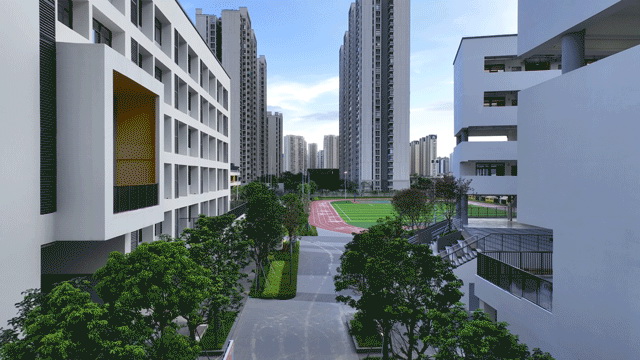 BIM建筑|汕头市龙湖区中阳学校与汕特中心幼儿园 / 柏涛建筑