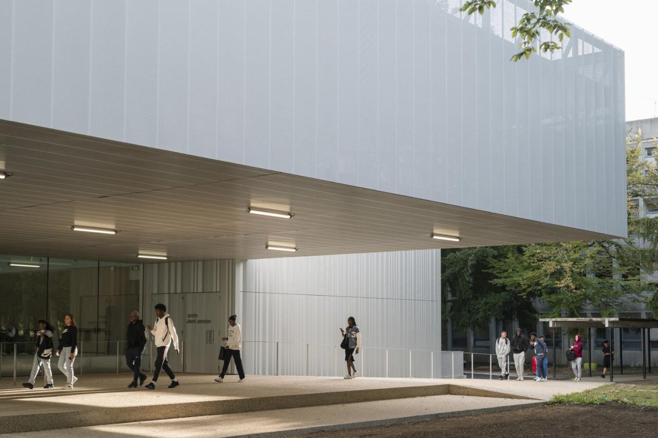 BIM建筑|Joliot-Curie 学校餐饮服务和学校生活中心 / Ateliers O-S architectes