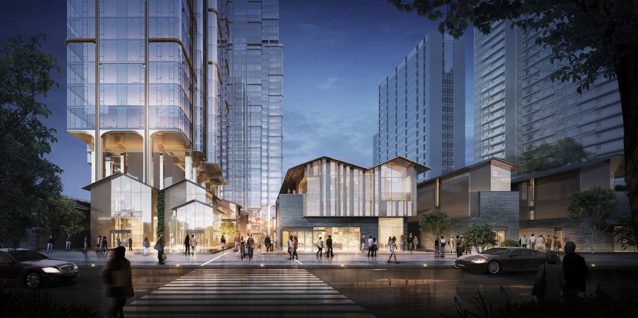 BIM建筑|成都“卓越 • 点将台79号”城市更新综合体 / 孟凡浩-line+建筑事务所